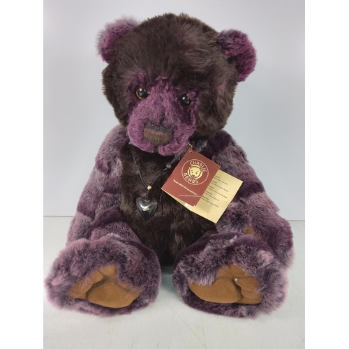 107 - 2 collectable Charlie Bears, Blackbeary CB141437 & Mabel 151536