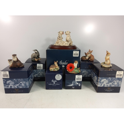 193 - 7 boxed Border Fine Art animal figures