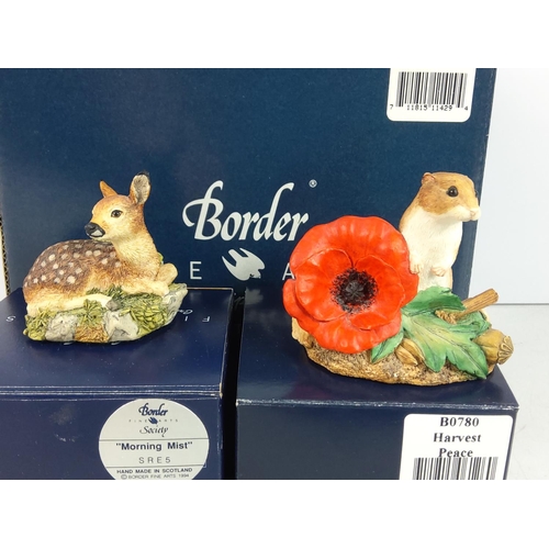 193 - 7 boxed Border Fine Art animal figures