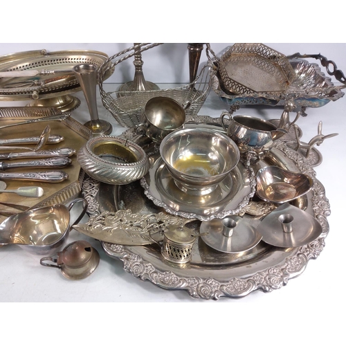 25 - Box of metal and plated ware