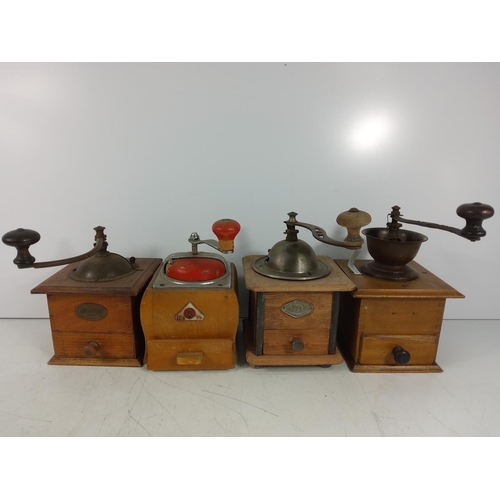 34 - 8 vintage coffee grinders