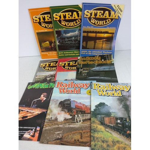 56 - Very large qty of Railway Modeller, Steam railways, London Tram and Steam World etc