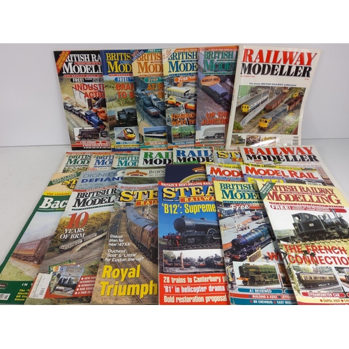 57 - 2 boxes of train and railway magazines, DVD box sets etc