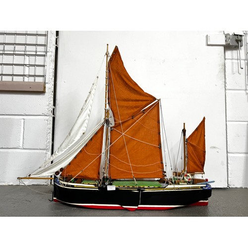 114 - Large model of a sailing ship, TTH London, which was formerly from The Deal Museum's collection, 110... 