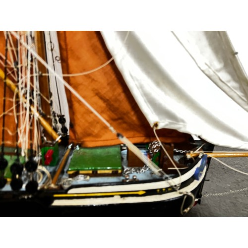 114 - Large model of a sailing ship, TTH London, which was formerly from The Deal Museum's collection, 110... 