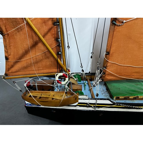 114 - Large model of a sailing ship, TTH London, which was formerly from The Deal Museum's collection, 110... 