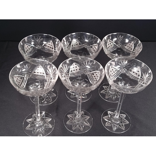 103 - Set of 6 Champagne glasses