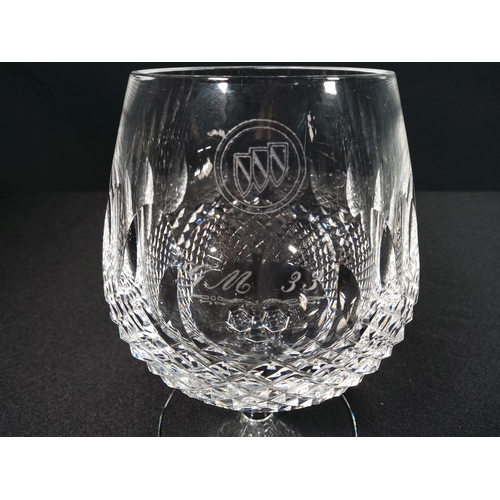 84 - Set of 4 Waterford crystal brandy blooms