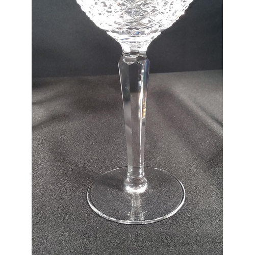 85 - Set of 8 Waterford crystal wine glasses