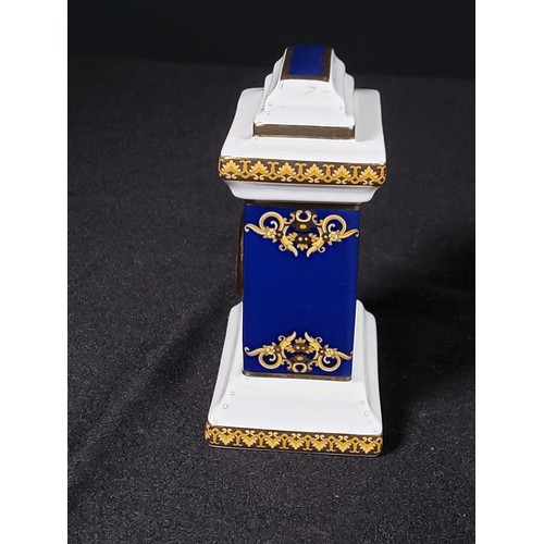 119 - Miniature Rosenthal Versace clock, 9cms in height