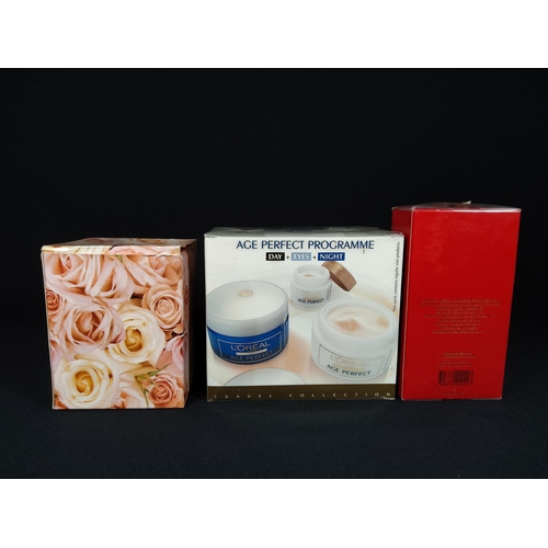 37 - 2 sealed 100ml Escada shower gel, Loreal Age perfect 3 box set & Princess Diana candle by Slatkin &c... 