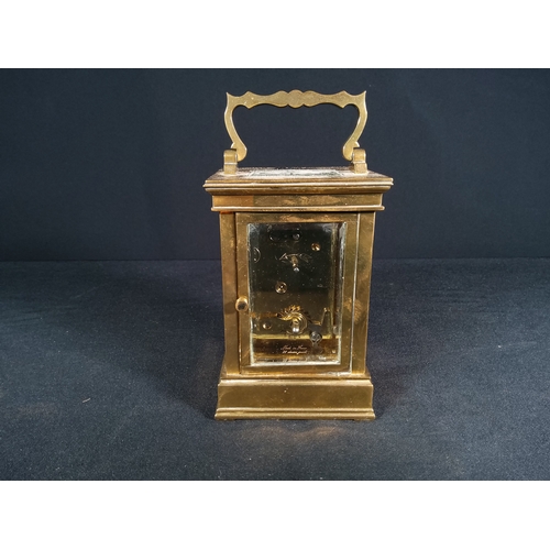 132 - Vintage brass case carriage clock