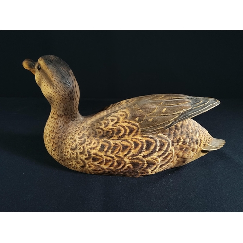 203 - Carved wooden duck