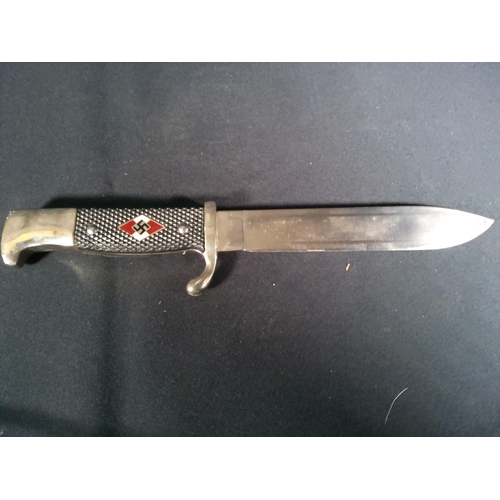 208 - Vintage Hitler youth Sheath knife with Nazi emblem