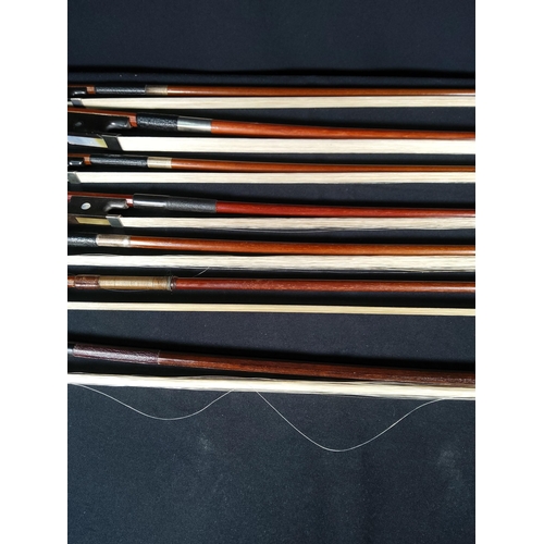 260 - Selection of 7 Antique and vintage violin bows