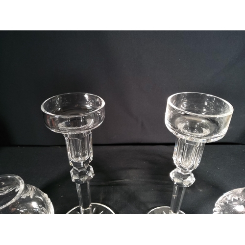 288 - pair of boxed Waterford crystal candle holders