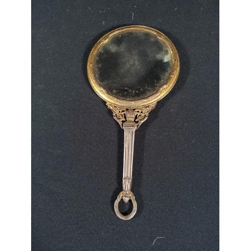 184 - Vintage darning mushroom, compass, leather double frame & magnifying glass