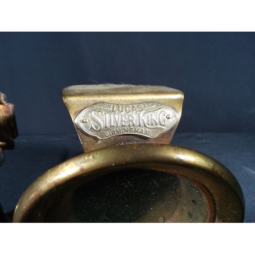 333 - Lucas silver king carbide lamp & 1 other