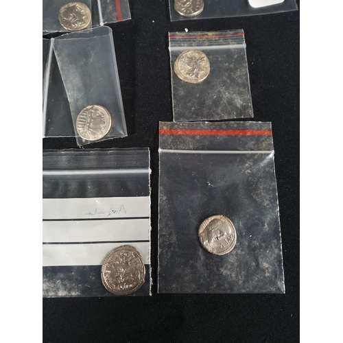 230 - Collection of 6 roman silver coins