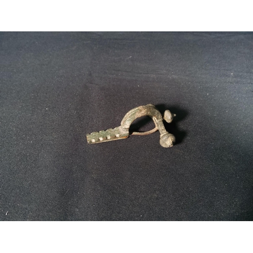 343 - 3 Roman bronze fibula brooches