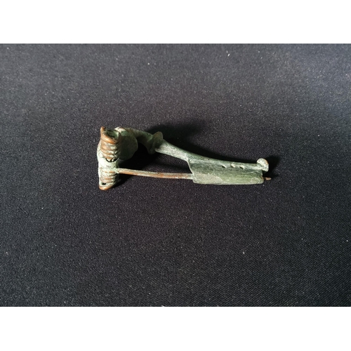 345 - 3 Roman bronze fibula brooches