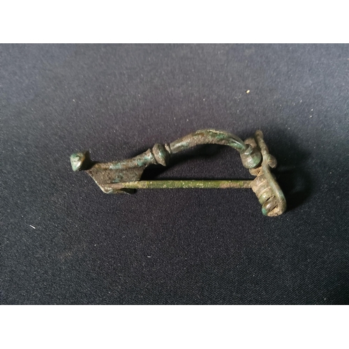 345 - 3 Roman bronze fibula brooches