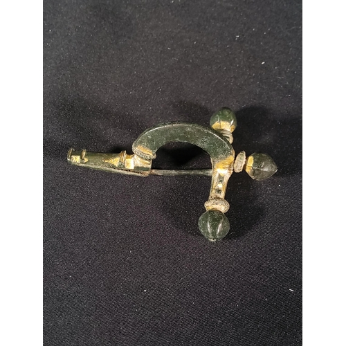 347 - 3 Roman bronze fibula brooches