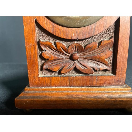 372 - 3 Wooden cased clocks