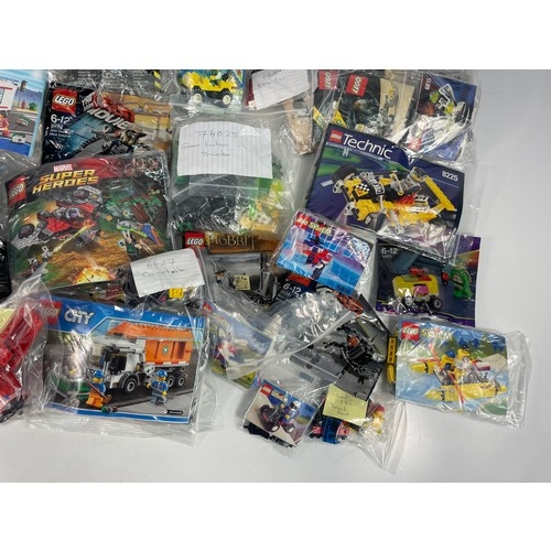 467 - Crate of various lego sets some including minifigures and space sets