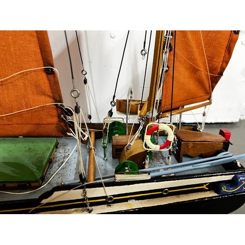 550 - A large model of a sailing ship, TTH London, which was formerly from the Deal Museum's collection in... 