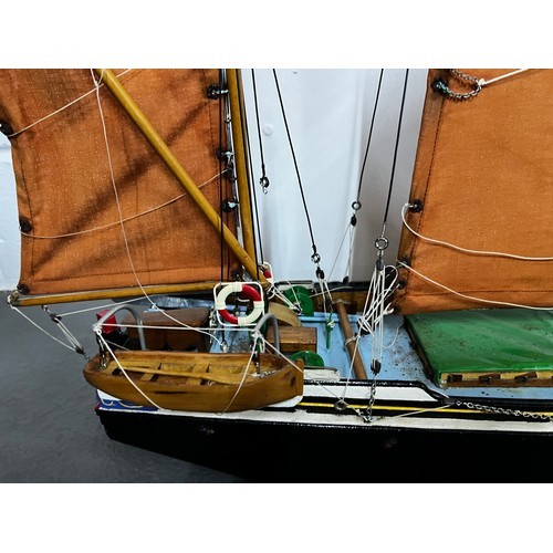 550 - A large model of a sailing ship, TTH London, which was formerly from the Deal Museum's collection in... 