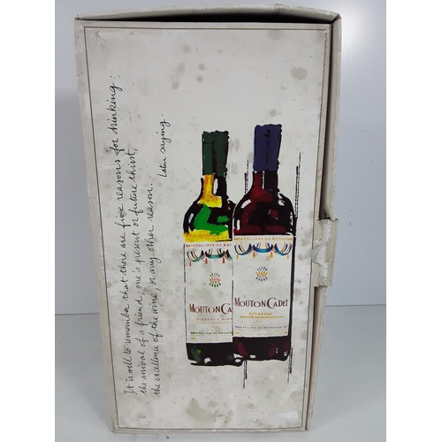 519 - Boxed bottle of Porto Crohn and 2 bottles of wine