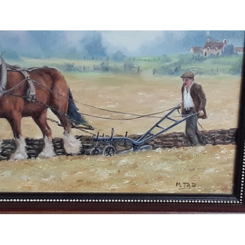 544 - 2 framed country scenes, 50 x 40cms