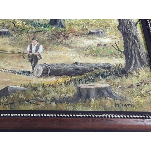 544 - 2 framed country scenes, 50 x 40cms