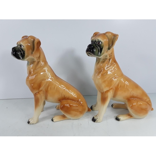 569 - 2 porcelain dog figures