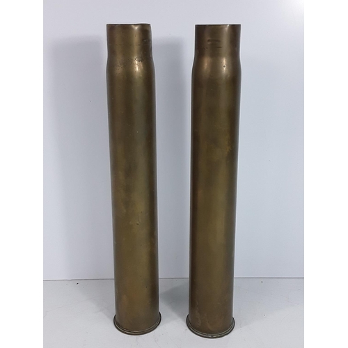 578 - 2 vintage brass shell cases