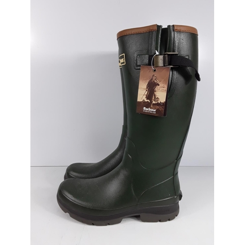 619 - New and tagged Barber wellies, size 10