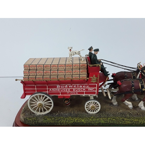 634 - Budweiser coach and horses ornament