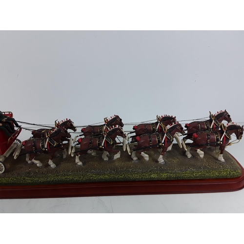 634 - Budweiser coach and horses ornament