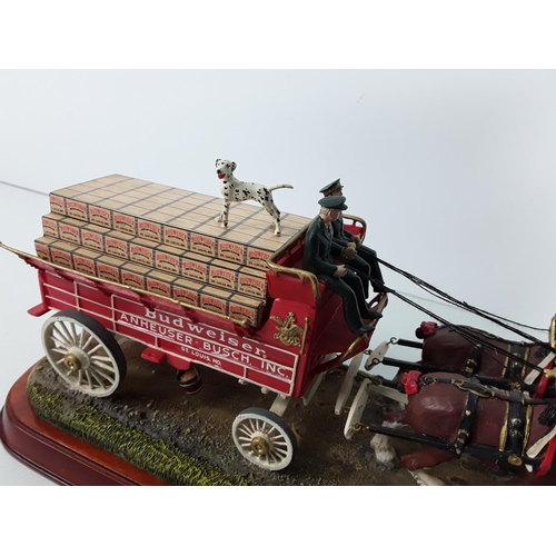 634 - Budweiser coach and horses ornament