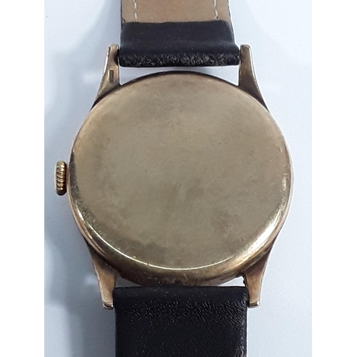 650 - 9ct gold cased Longines watch