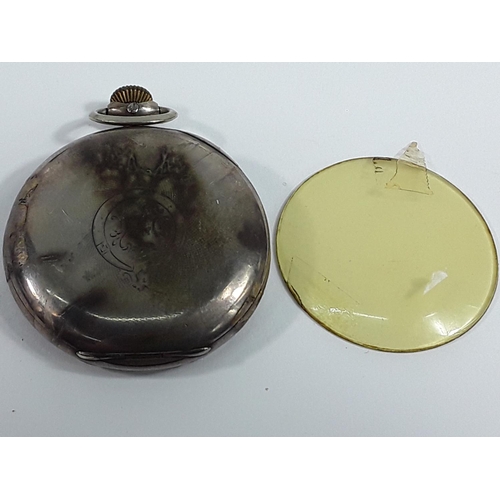 652 - Silver cased Longines pocket watch, gross weight 72.7g