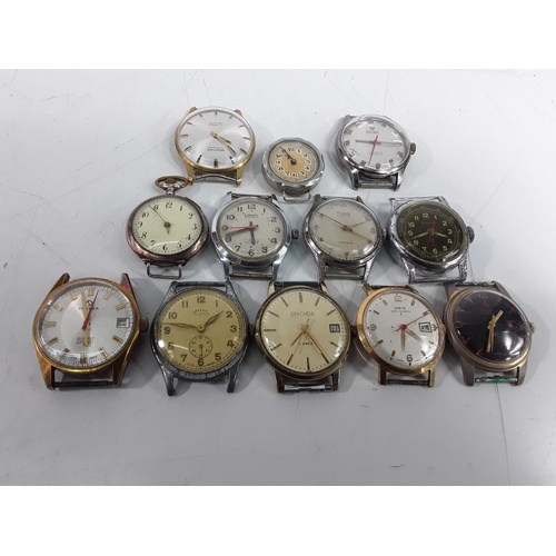 669 - Selection of vintage manual wind watches