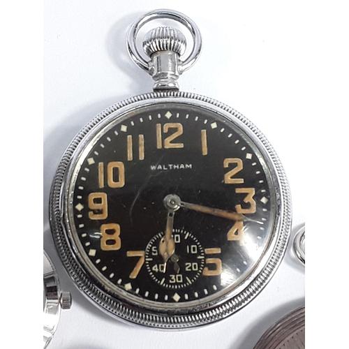 671 - 3 vintage pocket watches and a wrist watch