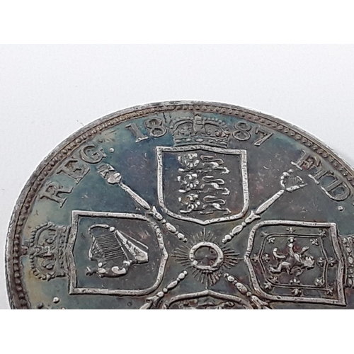 686 - Victorian Silver Florin