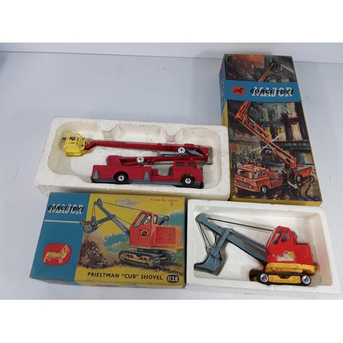 524 - 2 boxed vintage Dinky toys 1128 and 1127