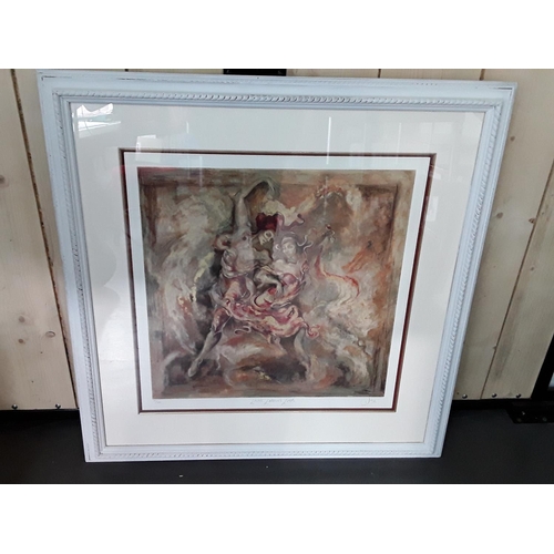 528 - Set of 3 limited edition prints by Joy Kirton-Smith, titled Tempest 1 & 2 and Loves Labours Lost, si... 