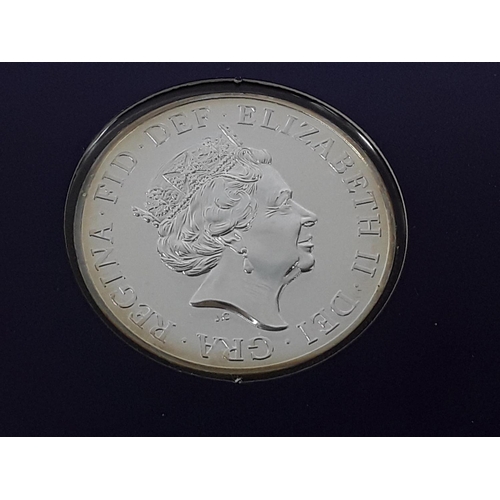 703 - Silver proof £50 coin