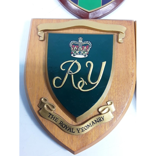 640 - 4 military plaques