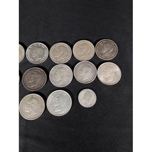 326 - Bag of half silver coins 379g